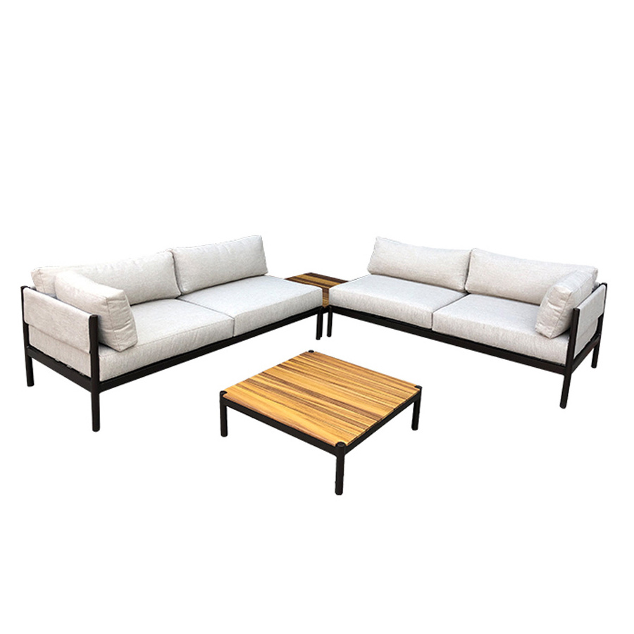 Modular Aluminum Sofa Outdoor Furniture Sectional Couch Set Patio Loveseat