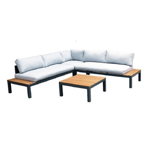 Hot Sale Outdoor Waterproof  Customized Frame Fabric Garden L Shape Sofa Set outdoor furniture