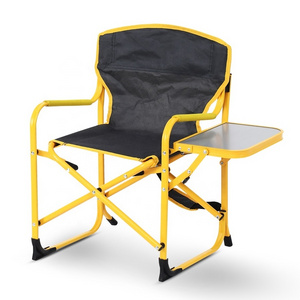 Sunshine Outdoor Portable Steel Kid's Camping Chair Foldable Director Chair With Side Table