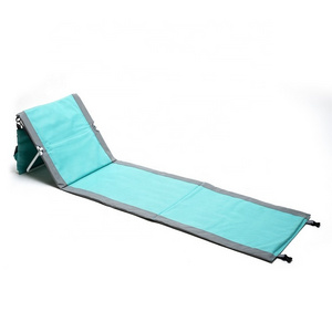 Custom Outdoor Lightweight Reclining Folding Beach Chair Cover Portable Beach Mat Lounge Chair