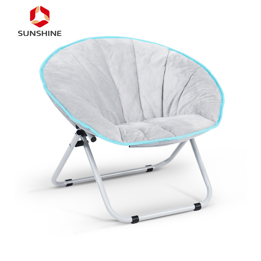 High Quality Comfortable Saucer Camping Chair Kid's Moon chair With Safety Lock