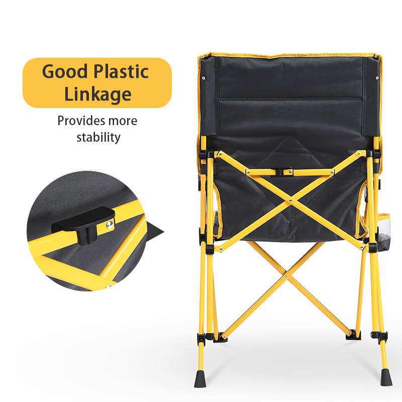 Hot Sale 3 Position Adjustable Outdoor Relax Reclining Metal Folding Camping Chair With Armrest