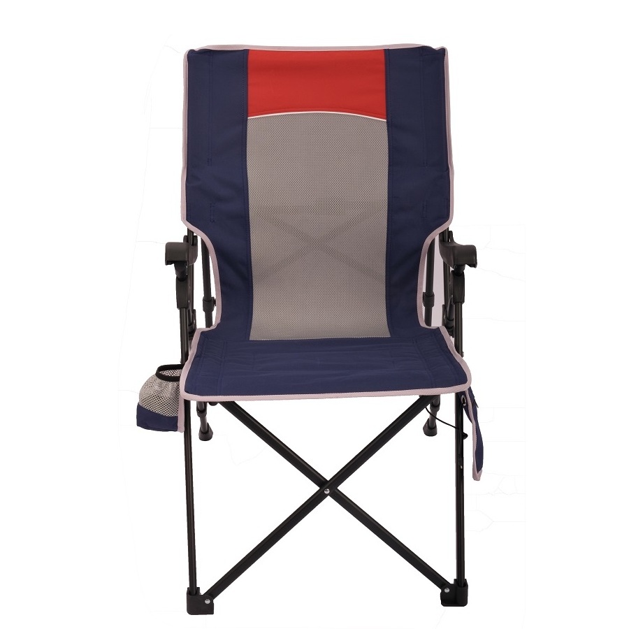 Outdoor Support 300 LBS Adjustable  Portable Oversized Camping Folding Chair High Back Camp Chair