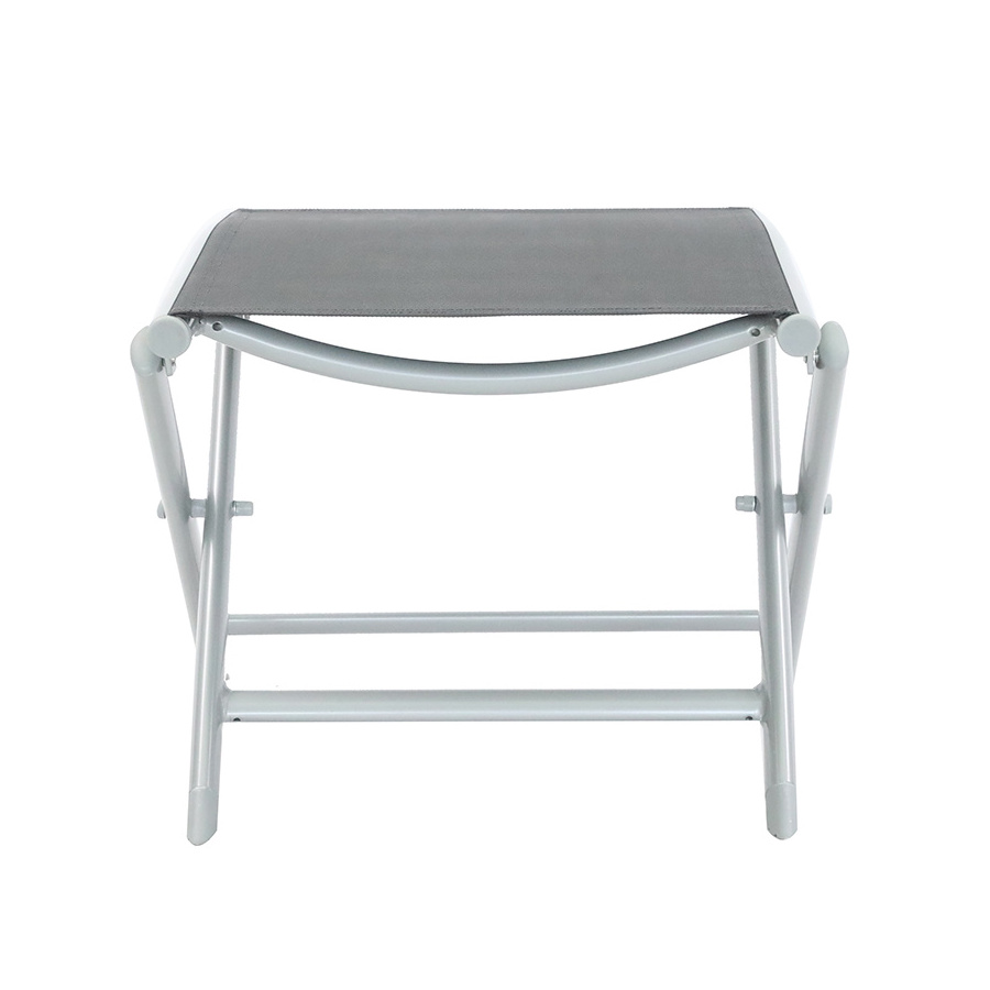 Customized Outdoor Indoor Lightweight Small Size Aluminum Folding Stool Footrest For Beach Camping Chair