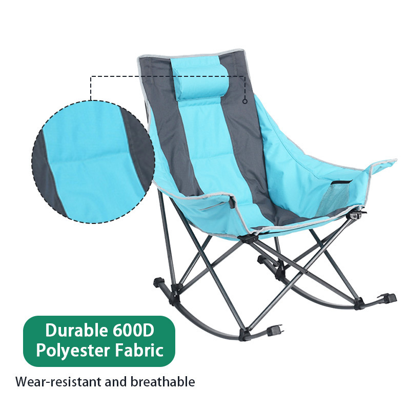 Oversized custom folding portable camping rocking chair