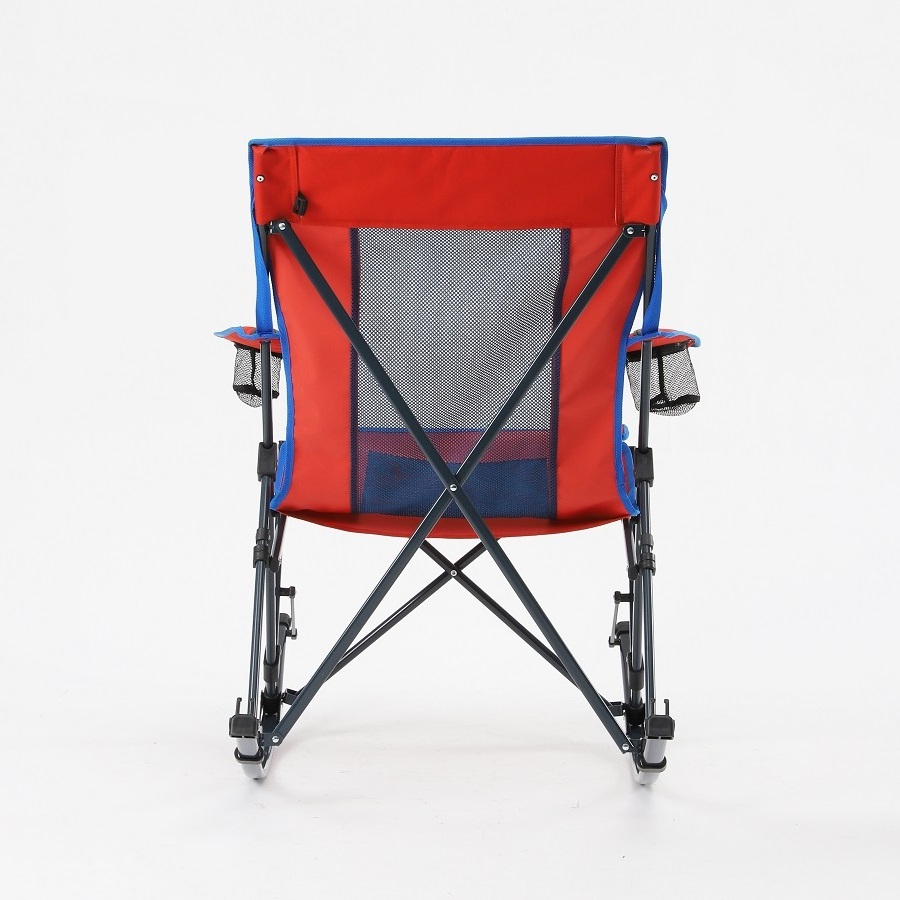 New Arrival Deluxe Comfortable Portable Folding Rocking Camping Chair with Armrest