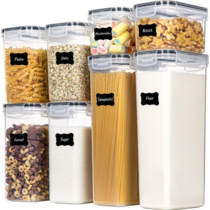 wholesale kitchen 8 piece airtight food storage containers set for Kitchen and Pantry Organization Storage