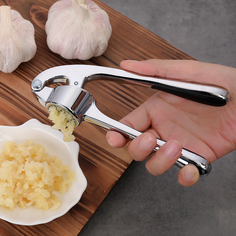 Ergonomic Handle Sturdy Design Premium Garlic Press Paste Clove Garlic Crusher Nuts and Seeds Garlic Mincer Ginger Press