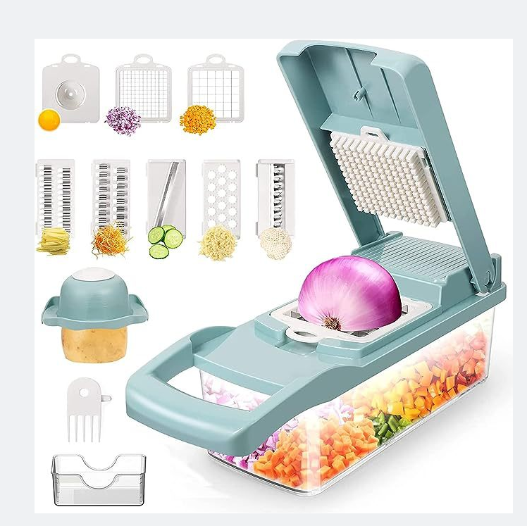 kitchen 15 in 1 Multifunctional Food Chopper Vegetable Slicer Dicer Cutter Veggie  Pro Onion Chopper Carrot and Garlic Chopper