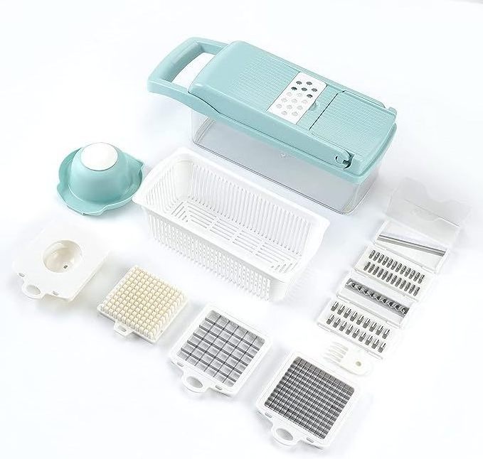 kitchen 15 in 1 Multifunctional Food Chopper Vegetable Slicer Dicer Cutter Veggie  Pro Onion Chopper Carrot and Garlic Chopper