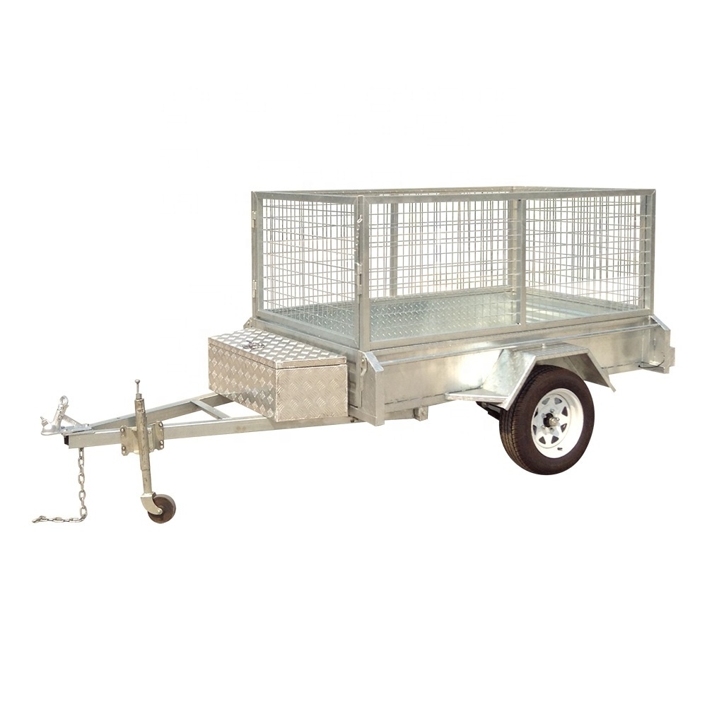 6x4 7x4 7x5 8x5 Galvanized fully welded box trailer