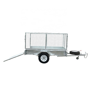 Quality Trustworthy Hot-Dipped Galvanized Single Axle Box Trailer(SWT-BT64-L)