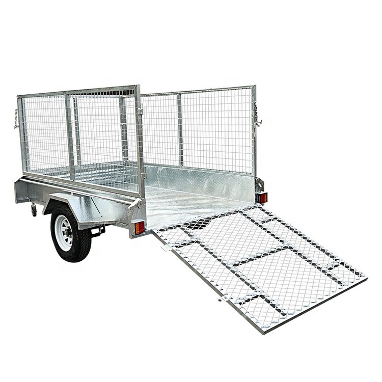 6x4 galvanized utility box trailer with cage