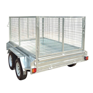 8x5 9x5 10x5 10x6 12x6  tandem axle  box trailer  with hot dip galvanized treatment