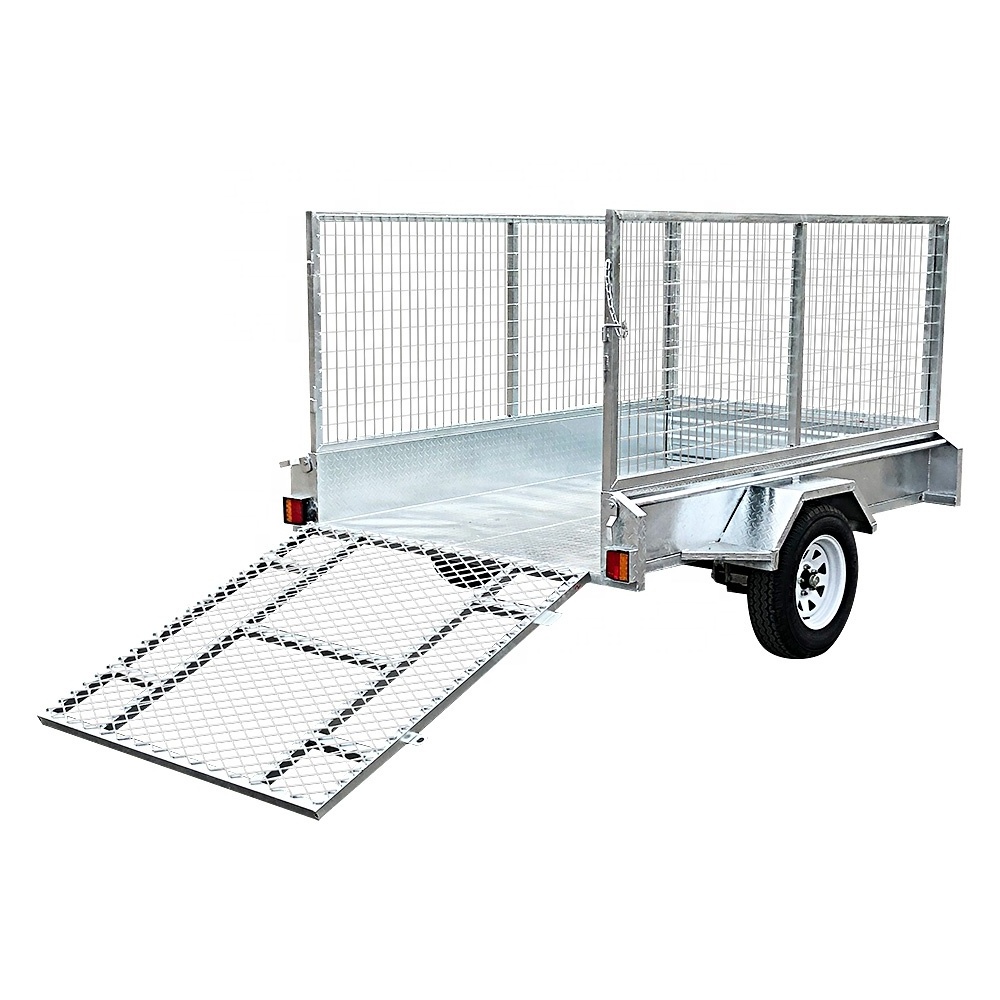 Quality Trustworthy Hot-Dipped Galvanized Single Axle Box Trailer(SWT-BT64-L)