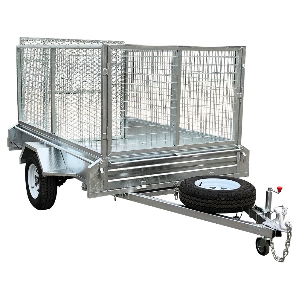 7*4 single axle heavy duty utility box trailer