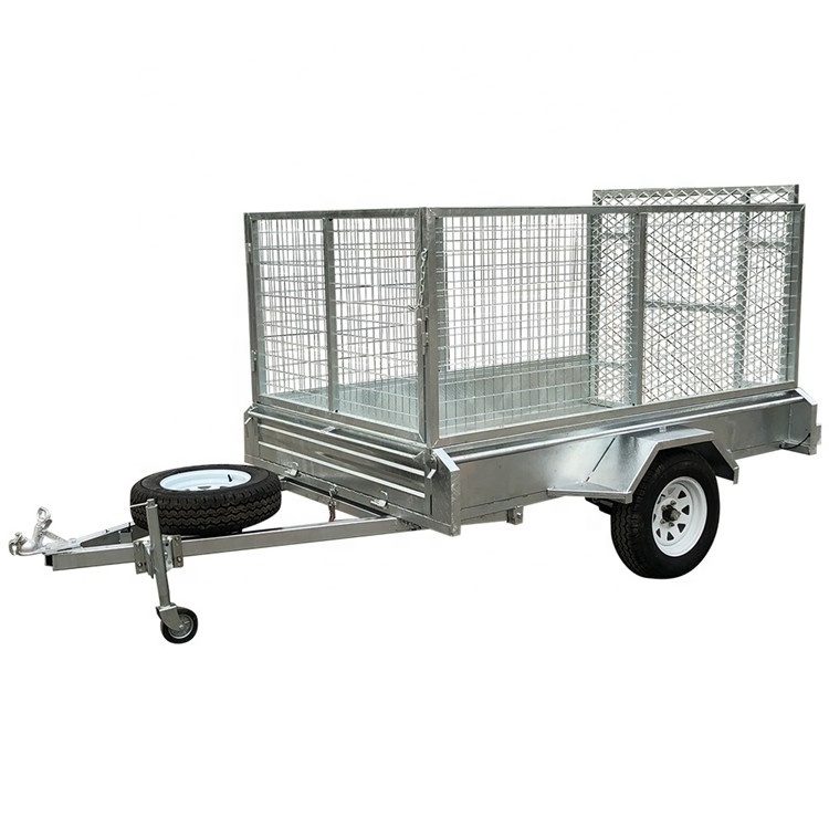 6x4 galvanized utility box trailer with cage