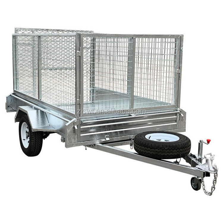 Galvanised 8x5 Heavy Duty Cage Trailer