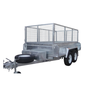 8x5 9x5 10x5 10x6 12x6 hydraulic tipping trailer with cage