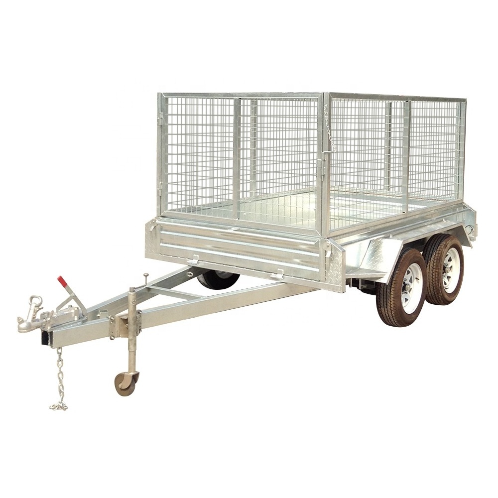 8x5 9x5 10x5 10x6 12x6  tandem axle  box trailer  with hot dip galvanized treatment