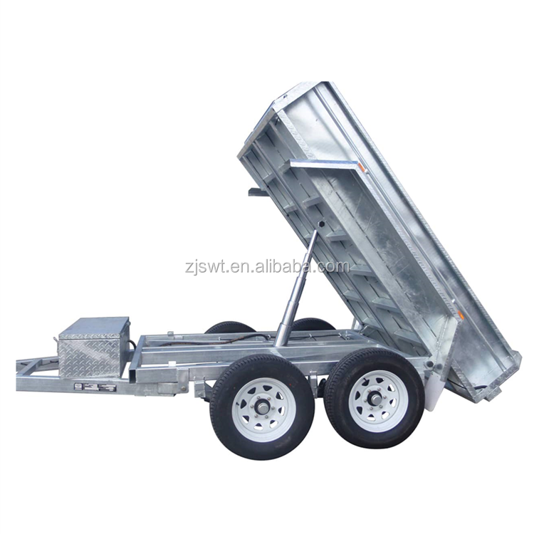 8x5 9x5 10x5 10x6 12x6 hydraulic tipping trailer with cage