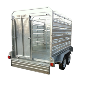 10*6 Galvanized caged tandem Trailer