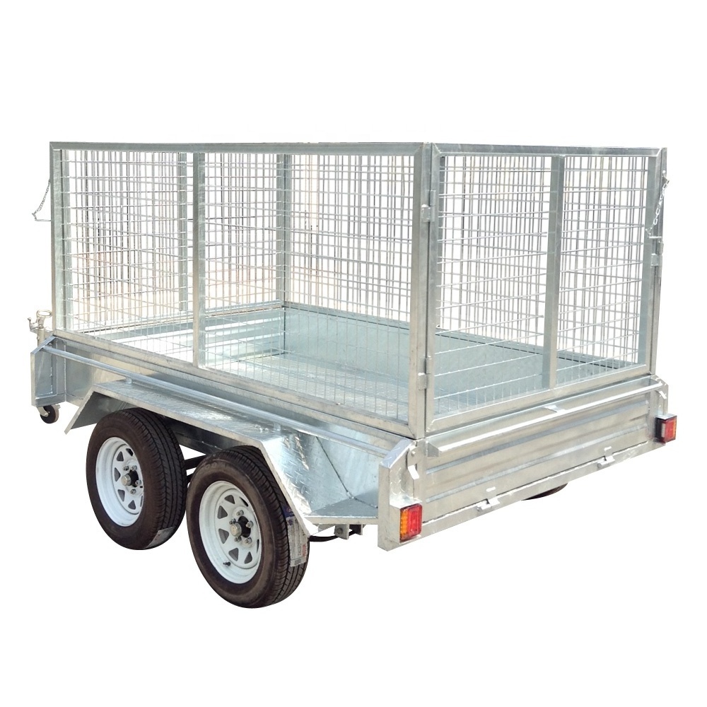 8x5 9x5 10x5 10x6 12x6  tandem axle  box trailer  with hot dip galvanized treatment