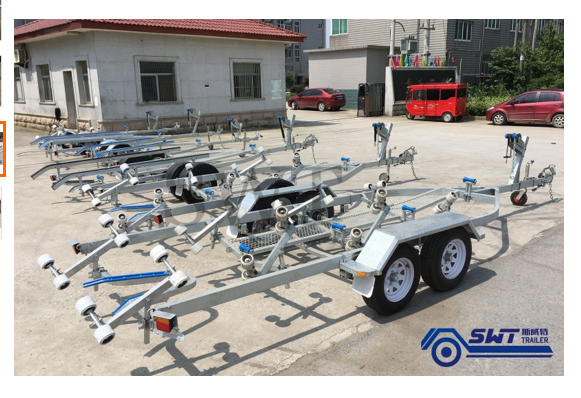 Discount hot Galvanised Jet Ski Trailer boat trailer for towed rowing boat