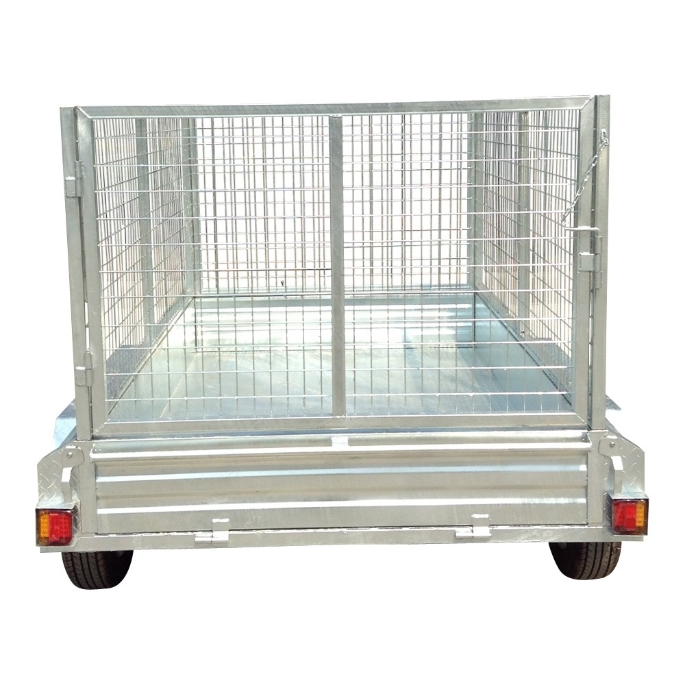 10x5 Tandem Trailer Hot Dip Galvanized box trailer without cage and spare wheel