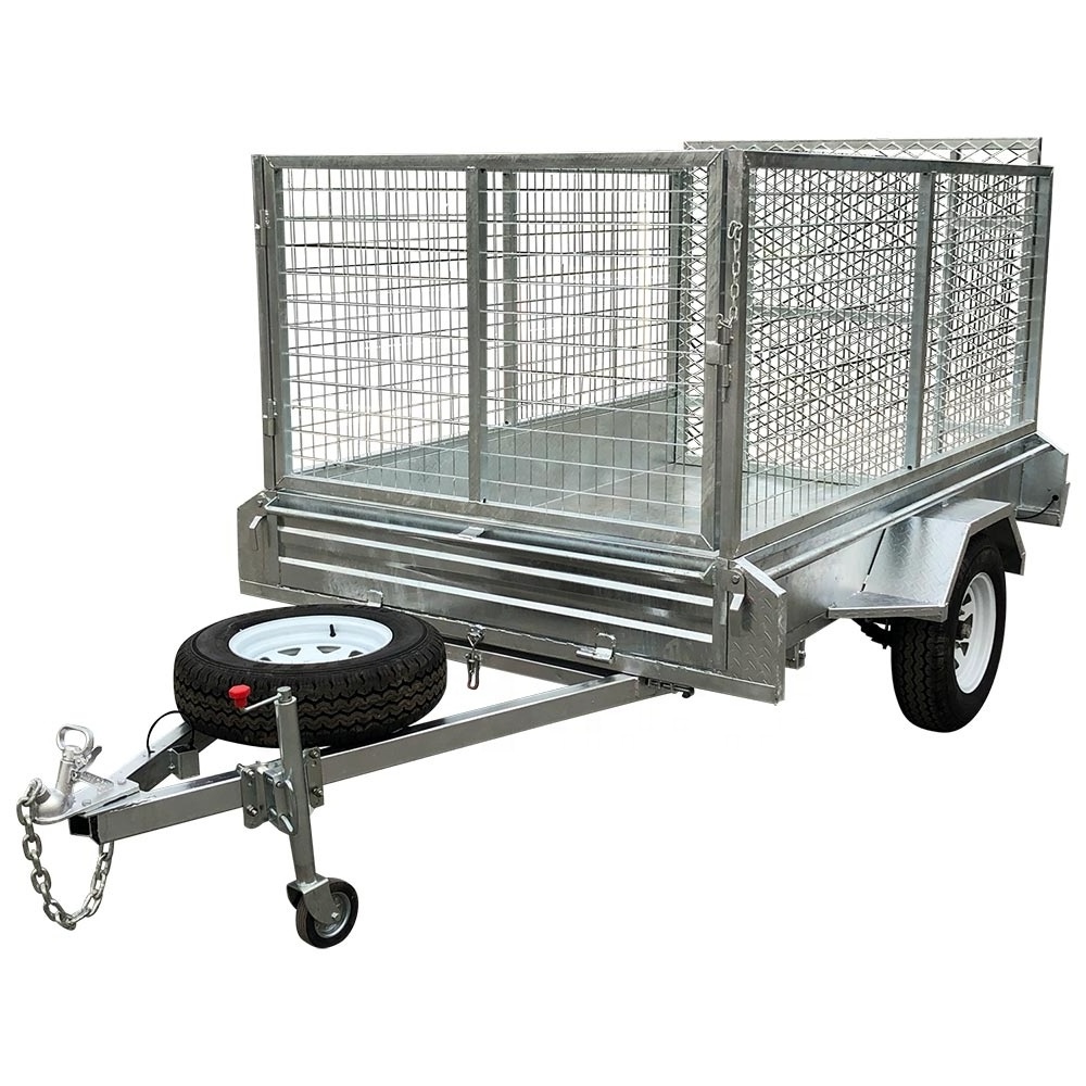 7*4 single axle heavy duty utility box trailer