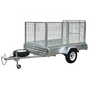 7*4 single axle heavy duty utility box trailer