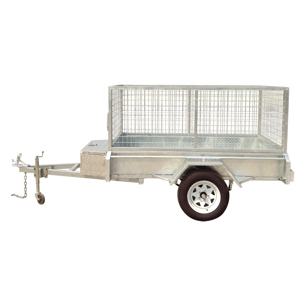 6x4 7x4 7x5 8x5 Galvanized fully welded box trailer