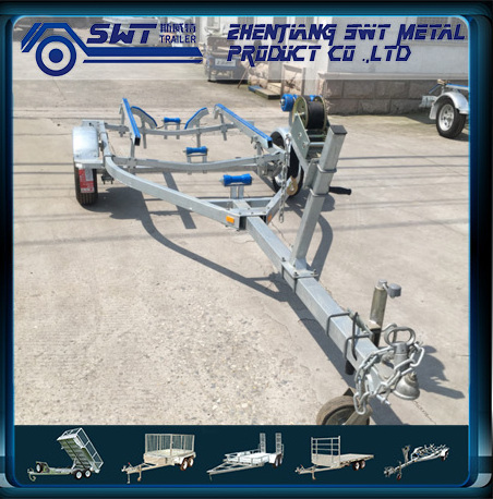 Hot dipped galvanized skid boat trailer semi boat trailer