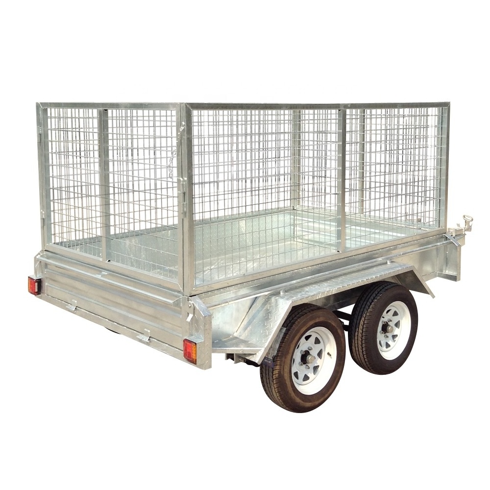 10x5 Tandem Trailer Hot Dip Galvanized box trailer without cage and spare wheel