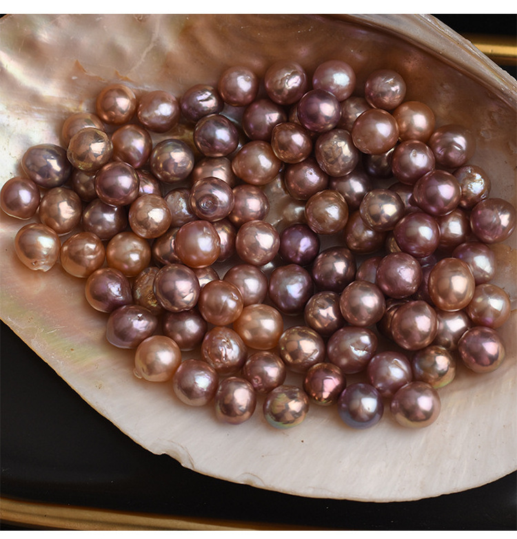 9-10mm AAA edison baroque fresh water pearl purple pink orange baroque Freshwater Loose Pearls Wholesale For jewelry making