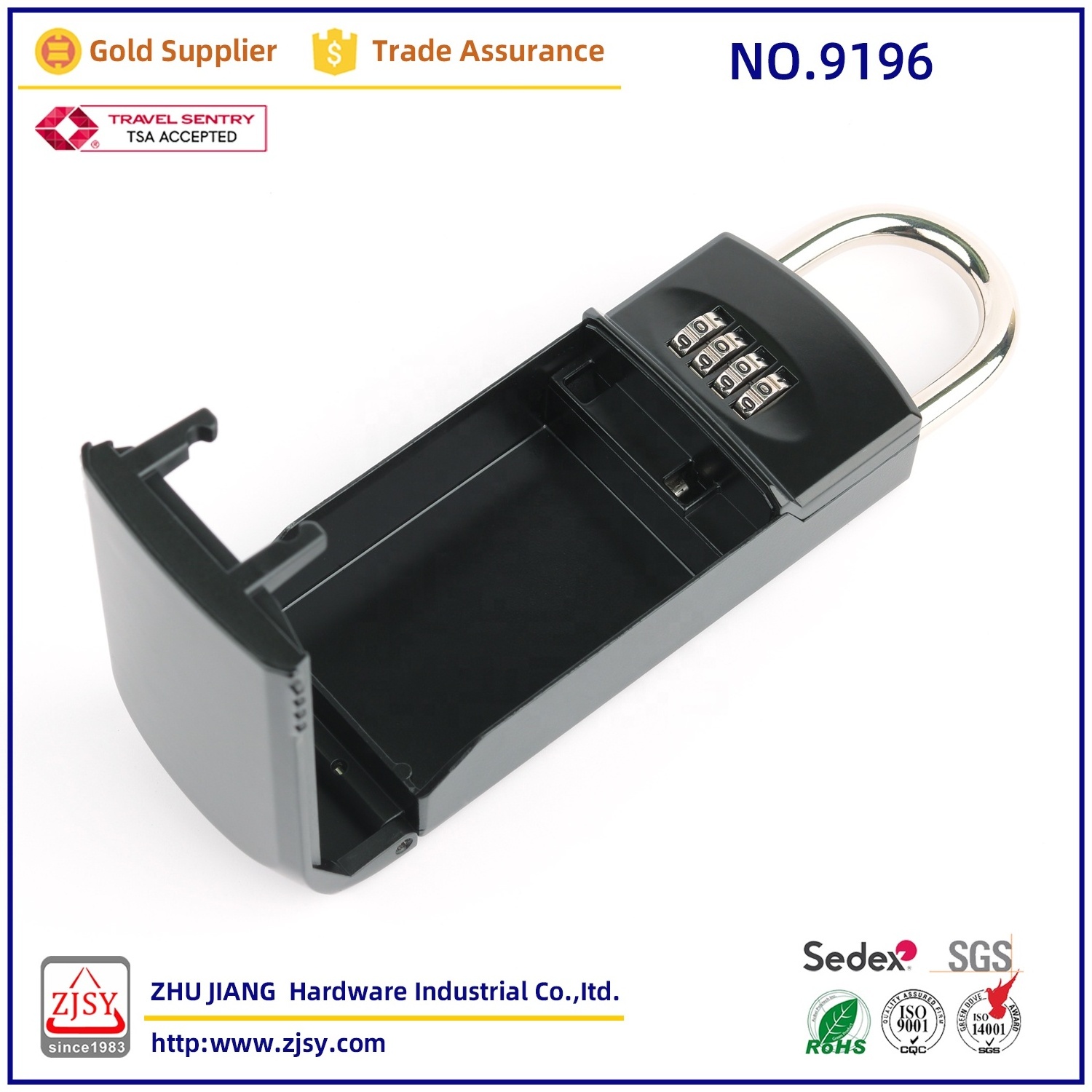 9161 Outdoor Security Portable Lock Box Resettable 4 Digit Combination Code Car Key Safe Box For Surfer