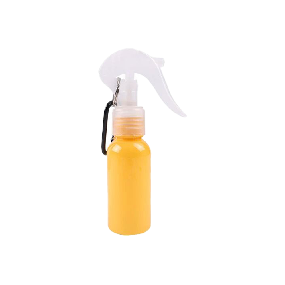 24/410 refillable 2oz 60ml hand sanitizer alcohol spray keychain bottle with mini trigger mouse sprayer and keychain hook