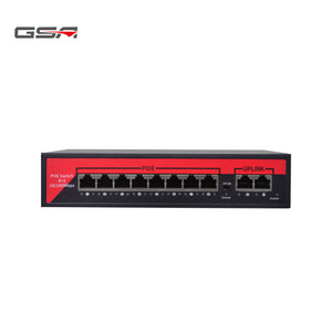 GSA Cheap 8 Port  POE Switch 100M Smart Ethernet Switch Power for IP Camera