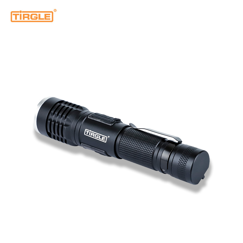 Outdoor Tactical Flashlight With Pen Clip Camping Hiking Emergency LED Torch Waterproof Rechargeable Torch Light