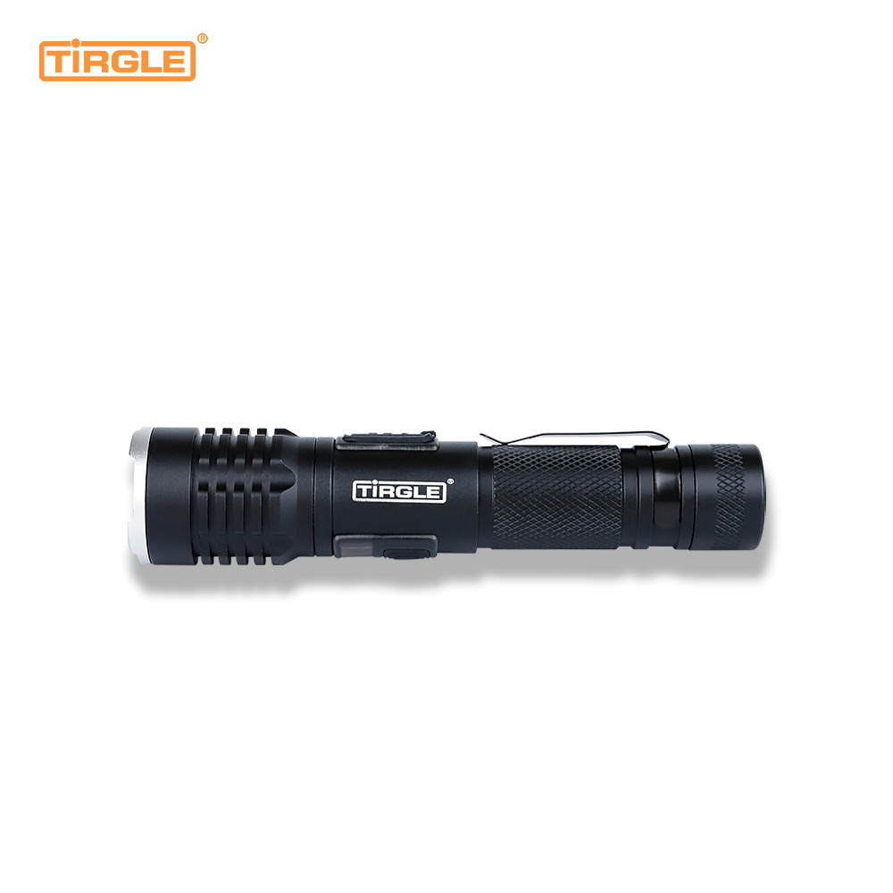 Outdoor Tactical Flashlight With Pen Clip Camping Hiking Emergency LED Torch Waterproof Rechargeable Torch Light