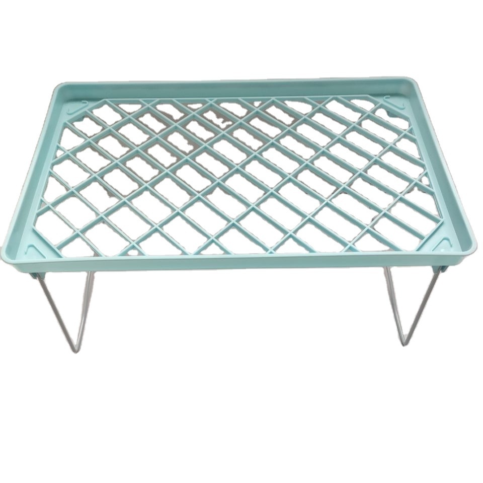 plastic foldable folding plastic bowl shelf with steel foot for storage things