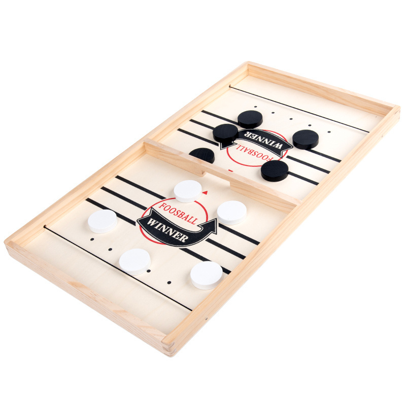 Large size 2022 new style Wood Fast Sling Puck winner board games for kids and adult