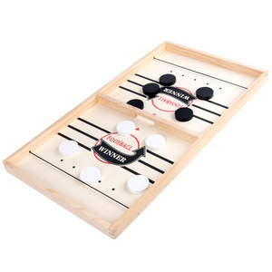 Large size 2022 new style Wood Fast Sling Puck winner board games for kids and adult