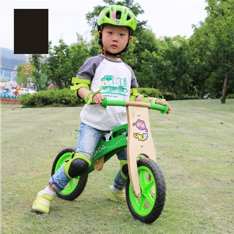 Unique Design Kids Bike No Pedals Wooden Children's Balance  Walkers Bike  Ride On Toys