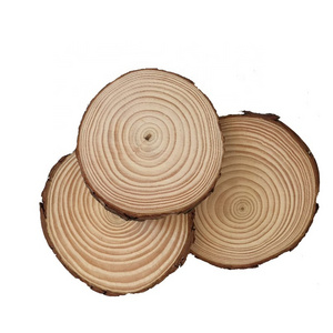 Wholesale Home Hanging Decorations Unfinished Round Diy Craft Natural Wood Slices