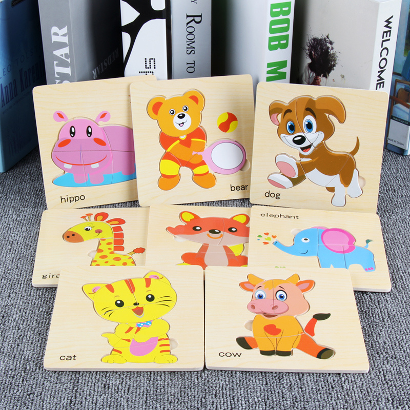 Chinese supplier New fashion wooden toys educational toys kids jigsaw puzzle