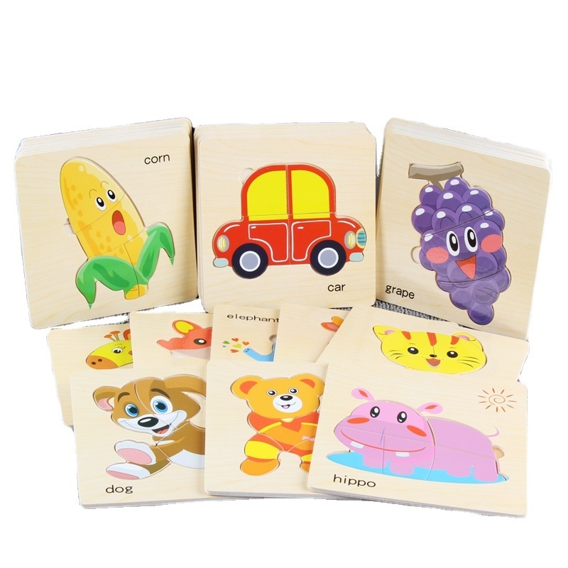 Chinese supplier New fashion wooden toys educational toys kids jigsaw puzzle