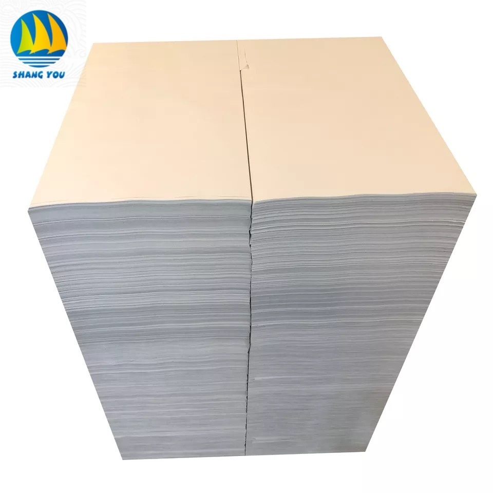 105gsm stock Eco Kraft Wrapping Paper Roll (Jumbo) process tote bag packaging material base paper white cow cardboard