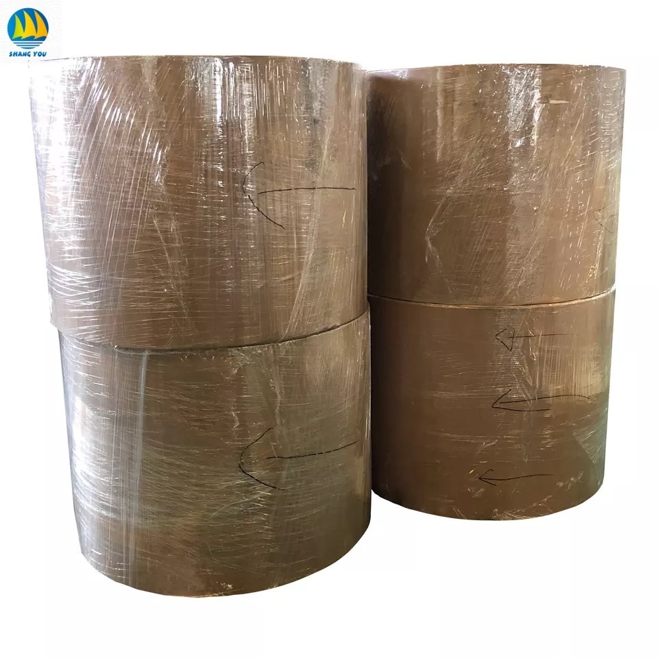 105gsm stock Eco Kraft Wrapping Paper Roll (Jumbo) process tote bag packaging material base paper white cow cardboard