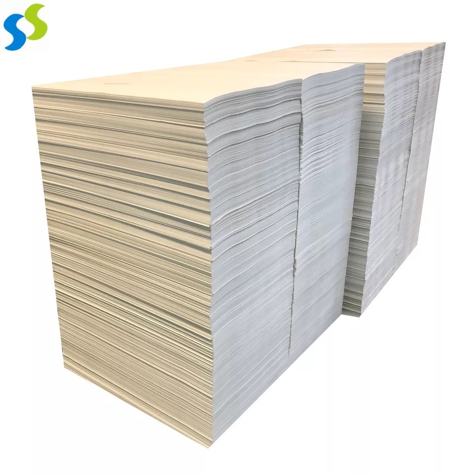 75gsm high quality material base paper White cow paper stock large rolls for: tote bags, envelopes, parcel packaging printing